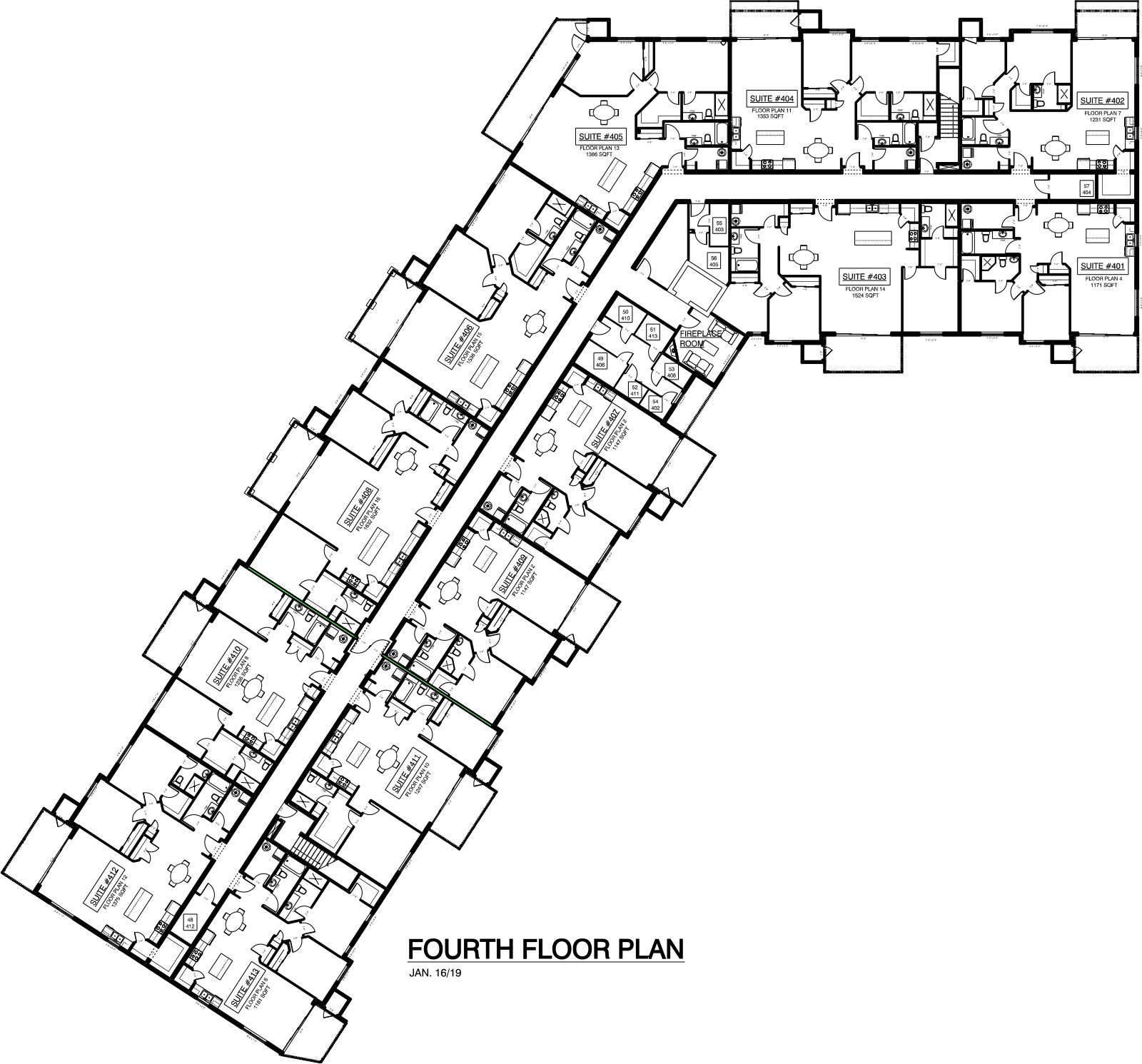 4th Floor Plan